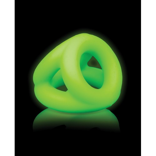 Ouch! Glow in the Dark Cock Ring and Ball Strap