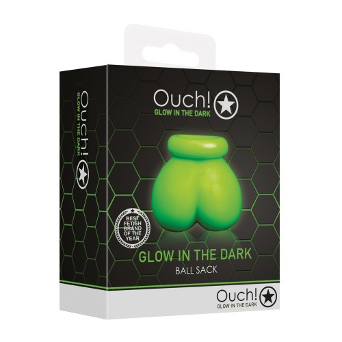 Ouch Glow in the Dark Ball Sack for Adventurous Bondage