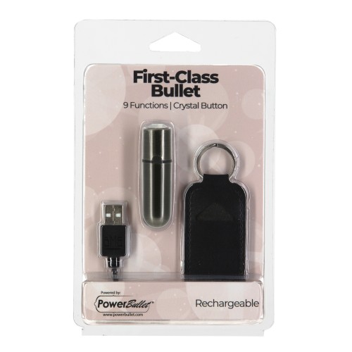 Mini Bullet Recargable con Cristal First Class Metal Gun