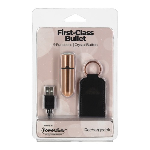 Bullet Recargable Mini First Class Oro Rosa