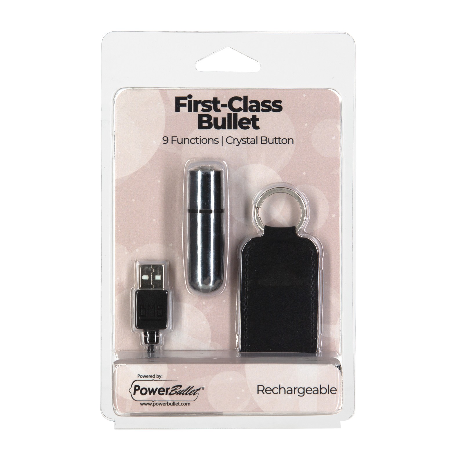 Bullet Mini Recargable First Class con Cristal