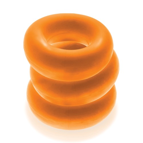 Pack de Anillos de Pene Jumbo Oxballs Fat Willy Naranja