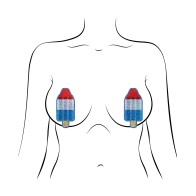 Bomb Pop Nipple Pasties for Festive Fun