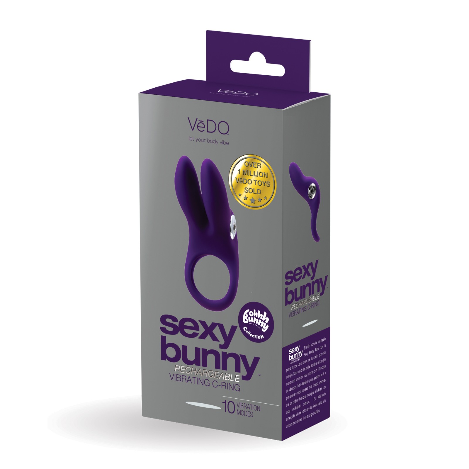 VeDO Sexy Bunny Rechargeable Ring - 10 Powerful Vibration Modes