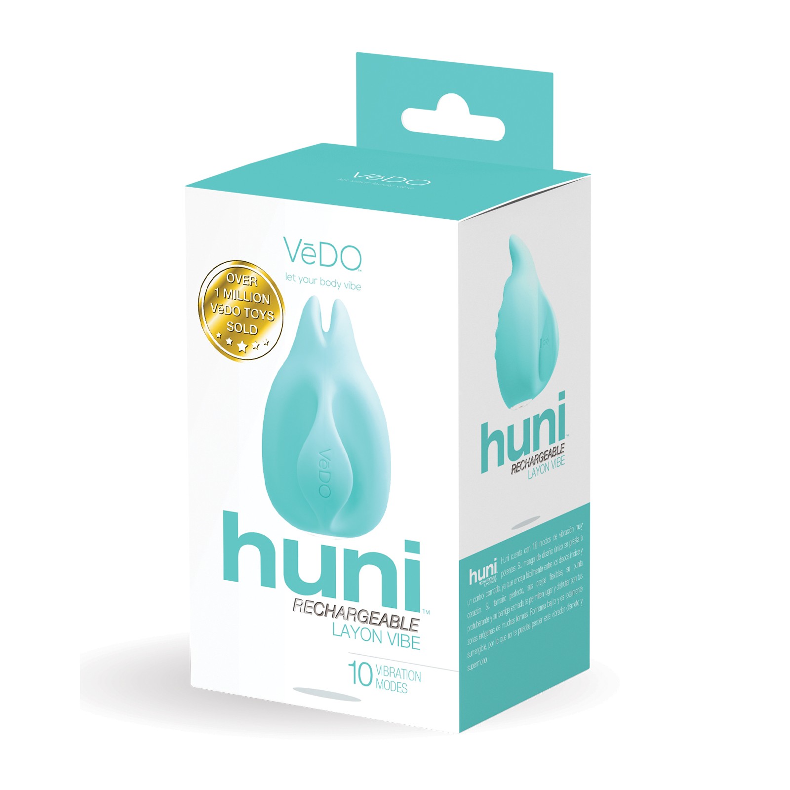 VeDO Huni Vibrador Recargable - Tease Me Turquoise