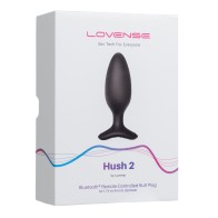 Plug Anal Vibrante Lovense Hush 2 - Negro