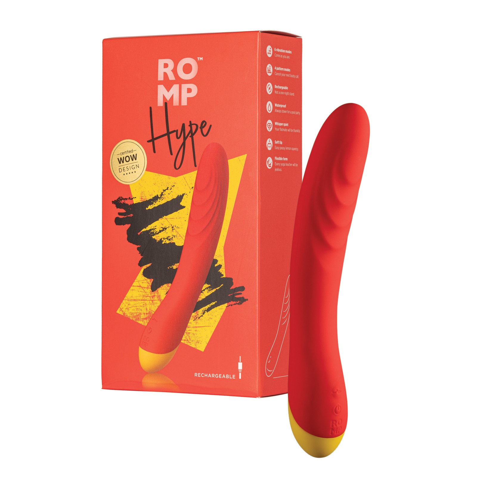 Vibrador ROMP Hype G Spot Rojo