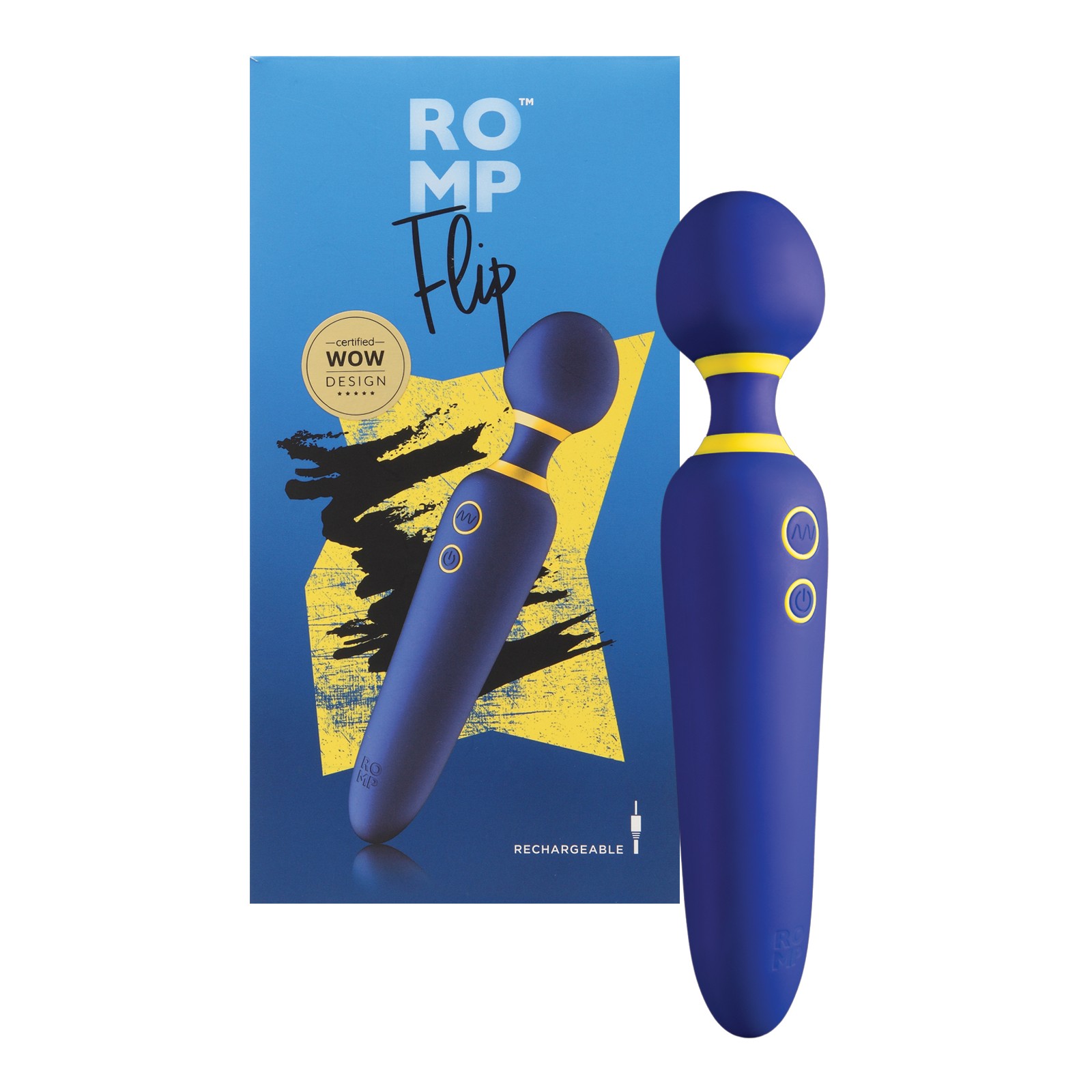 ROMP Flip Wand Massager - Blue