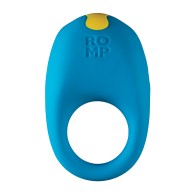 ROMP Juke Vibrating Cockring Blue - Enhance Your Pleasure