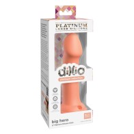 Dildo de Silicona Dillio Platinum de 6 Pulgadas Big Hero - Durazno