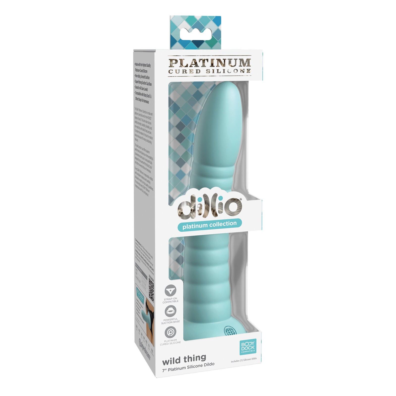 Dildo Dillio Platinum 7" Wild Thing - Teal