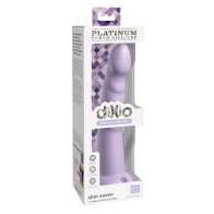 Dildo Slim Siete de 7 Pulgadas de Silicona Dillio Platinum Morado