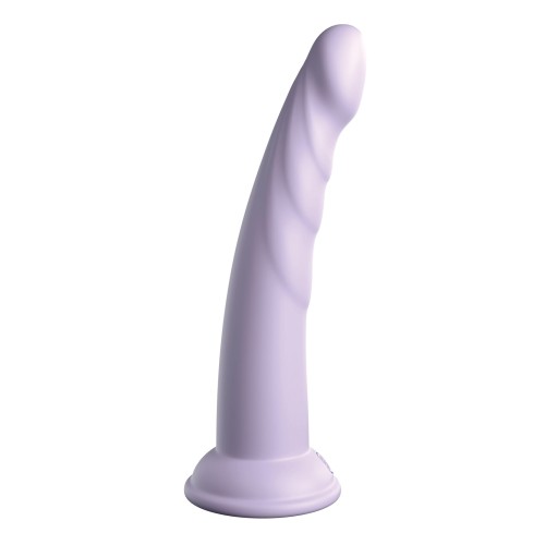 Dillio Platinum 7 Inch Slim Seven Silicone Dildo Purple