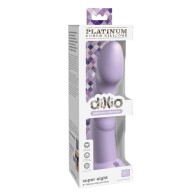 Dildo de Silicona Dillio Platinum de 8 pulgadas Super Eight Púrpura