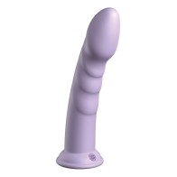 Dildo de Silicona Dillio Platinum de 8 pulgadas Super Eight Púrpura