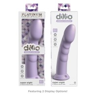 Dildo de Silicona Dillio Platinum de 8 pulgadas Super Eight Púrpura