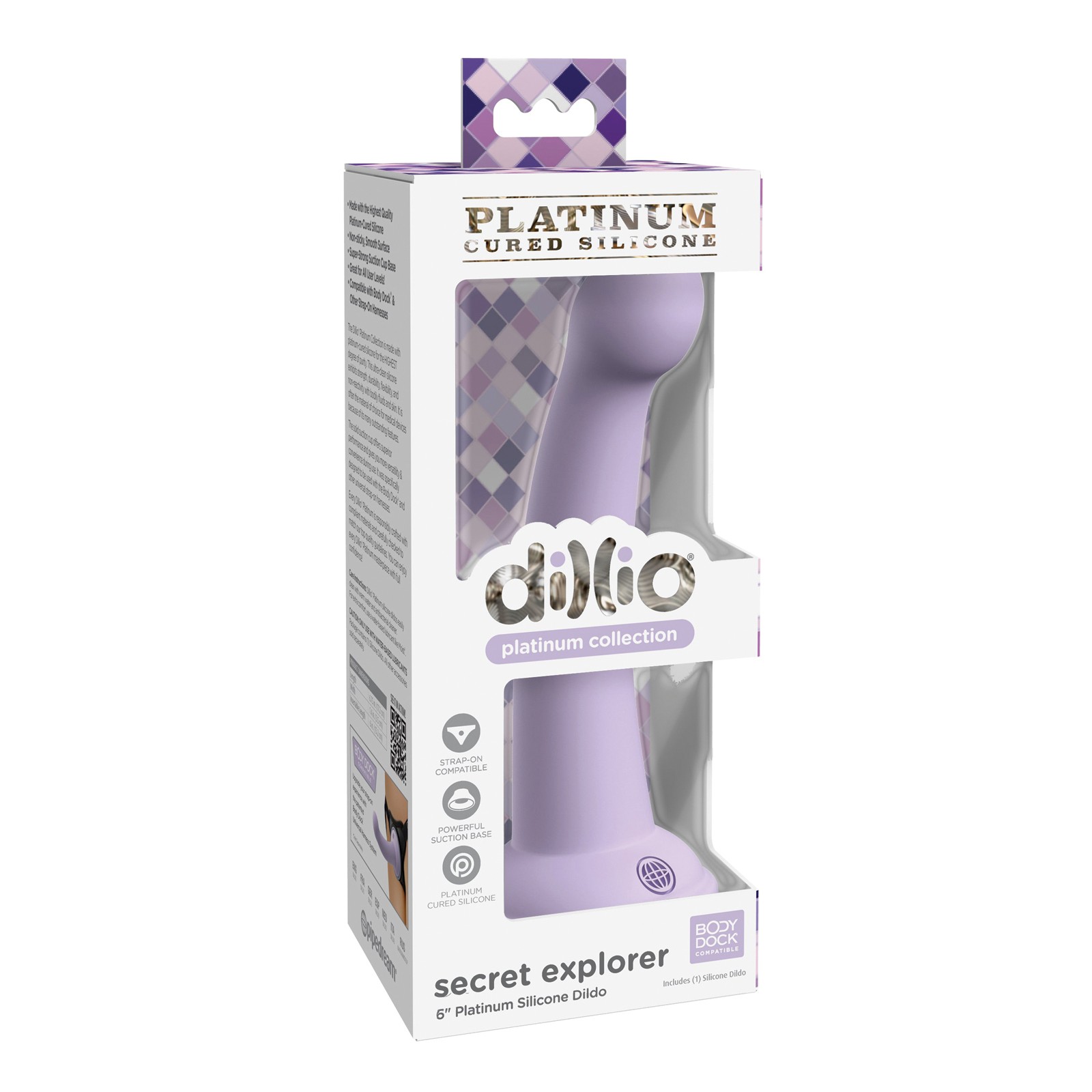 Dillio Platinum 6 Inch Purple Dildo