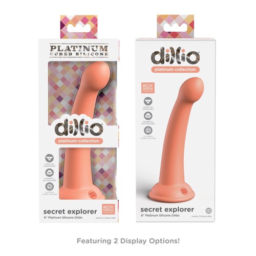 Dildo de Silicone Dillio Platinum de 6" - Seguro y Duradero