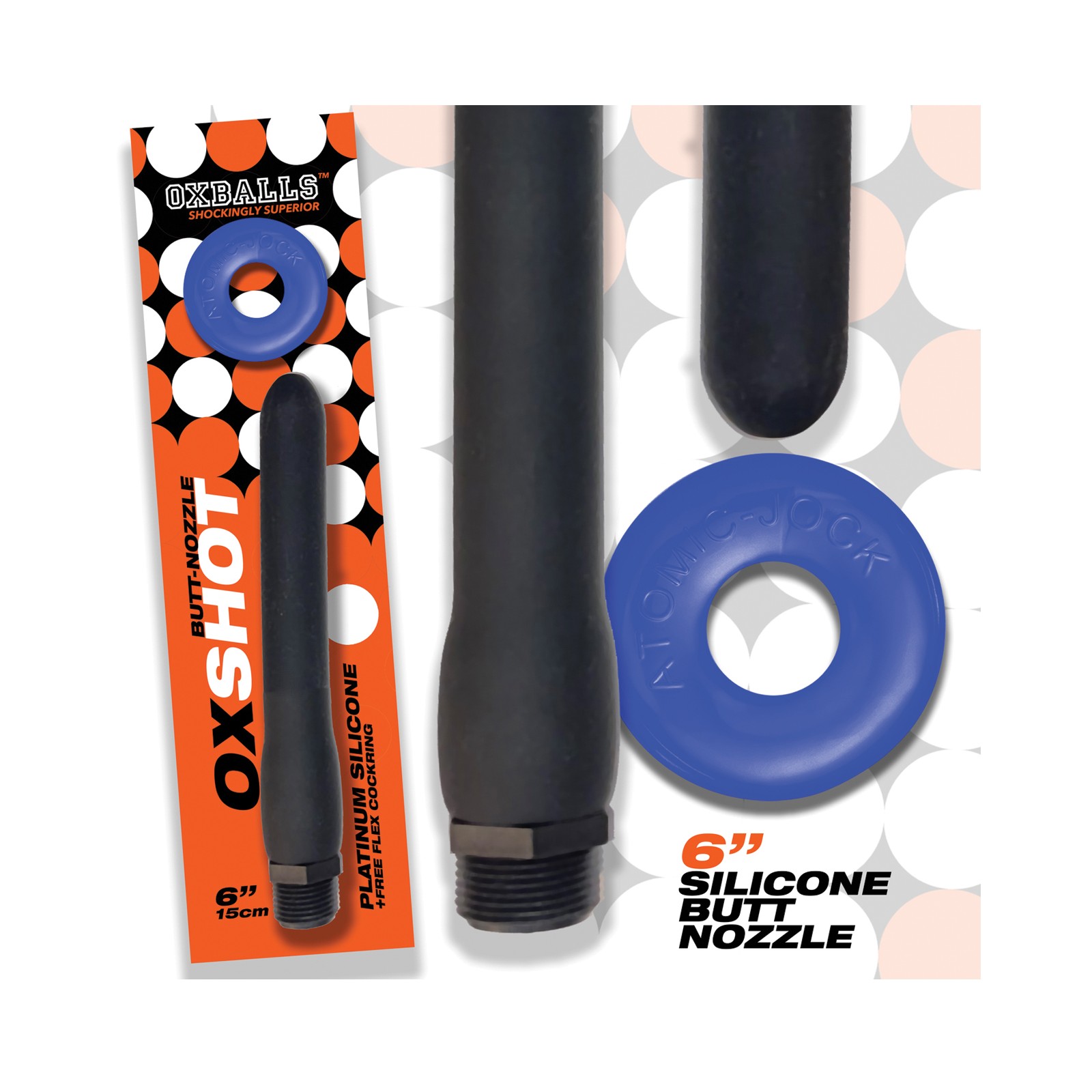 Oxballs Oxshot Silicone Butt Nozzle with Flex Cockring