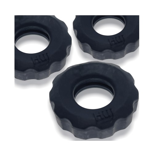 Pack de 3 Cockrings Hunky Junk Super Huj - Tar Ice