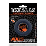 Anillo para el Pene Oxballs Axis Rib Griphold - Negro Hielo