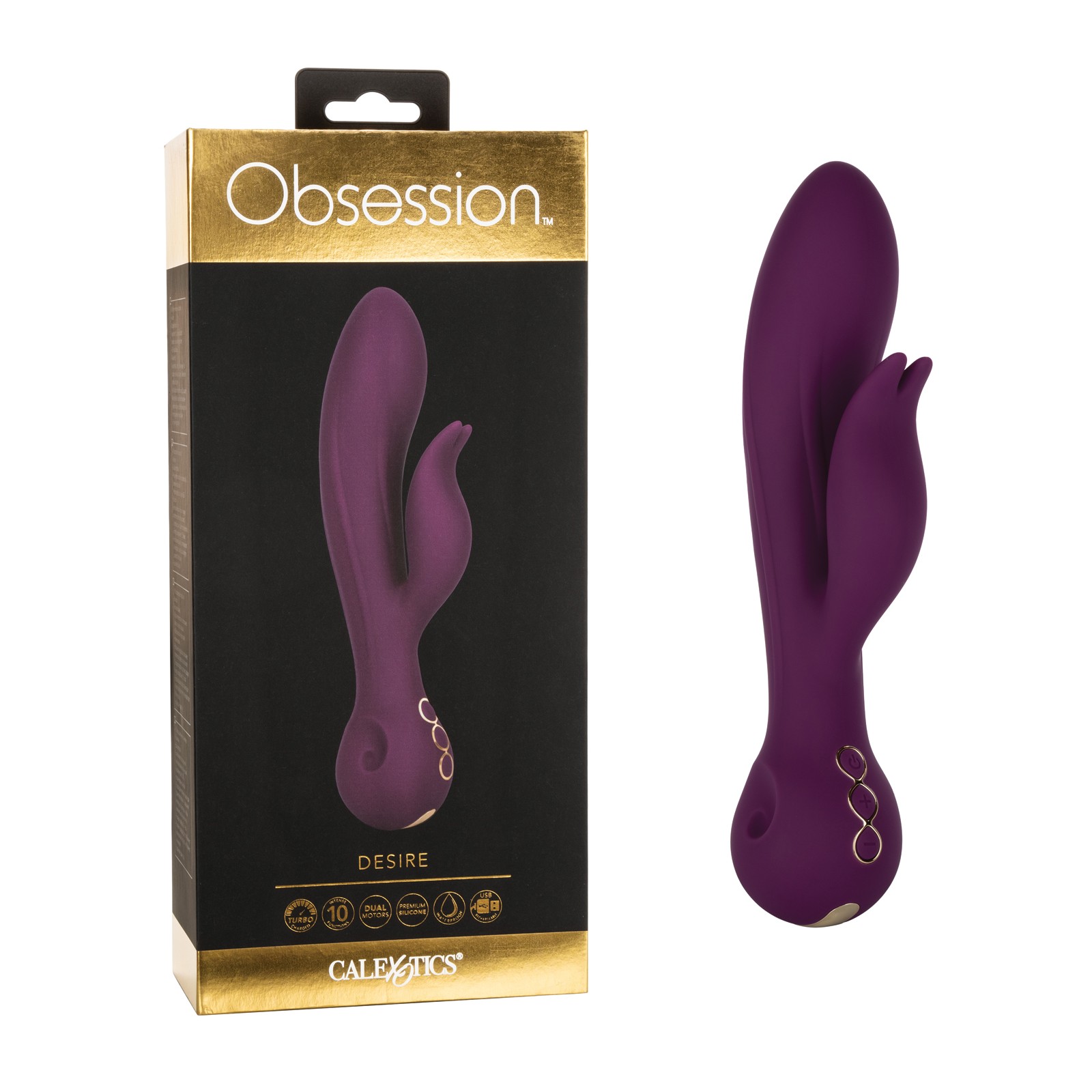 Obsession Desire Turbocharged Dual Vibrator Purple