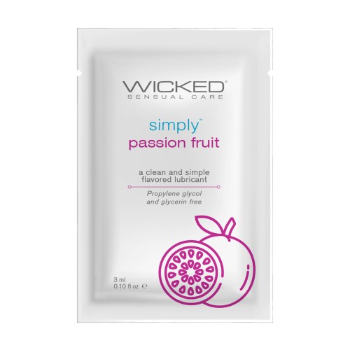 Lubricante Hidratante Wicked Aqua Sabor Fruta de la Pasión