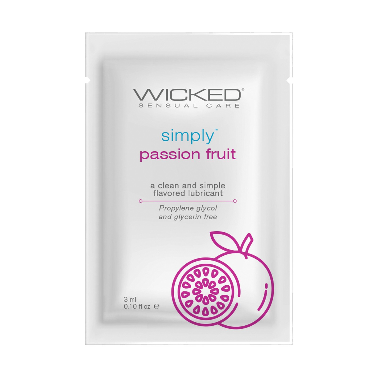 Lubricante Hidratante Wicked Aqua Sabor Fruta de la Pasión