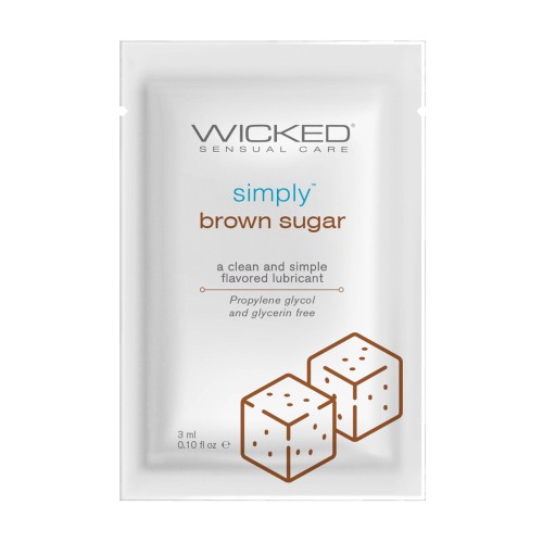 Wicked Sensual Care Simply Water Based Lubricant Brown Sugar