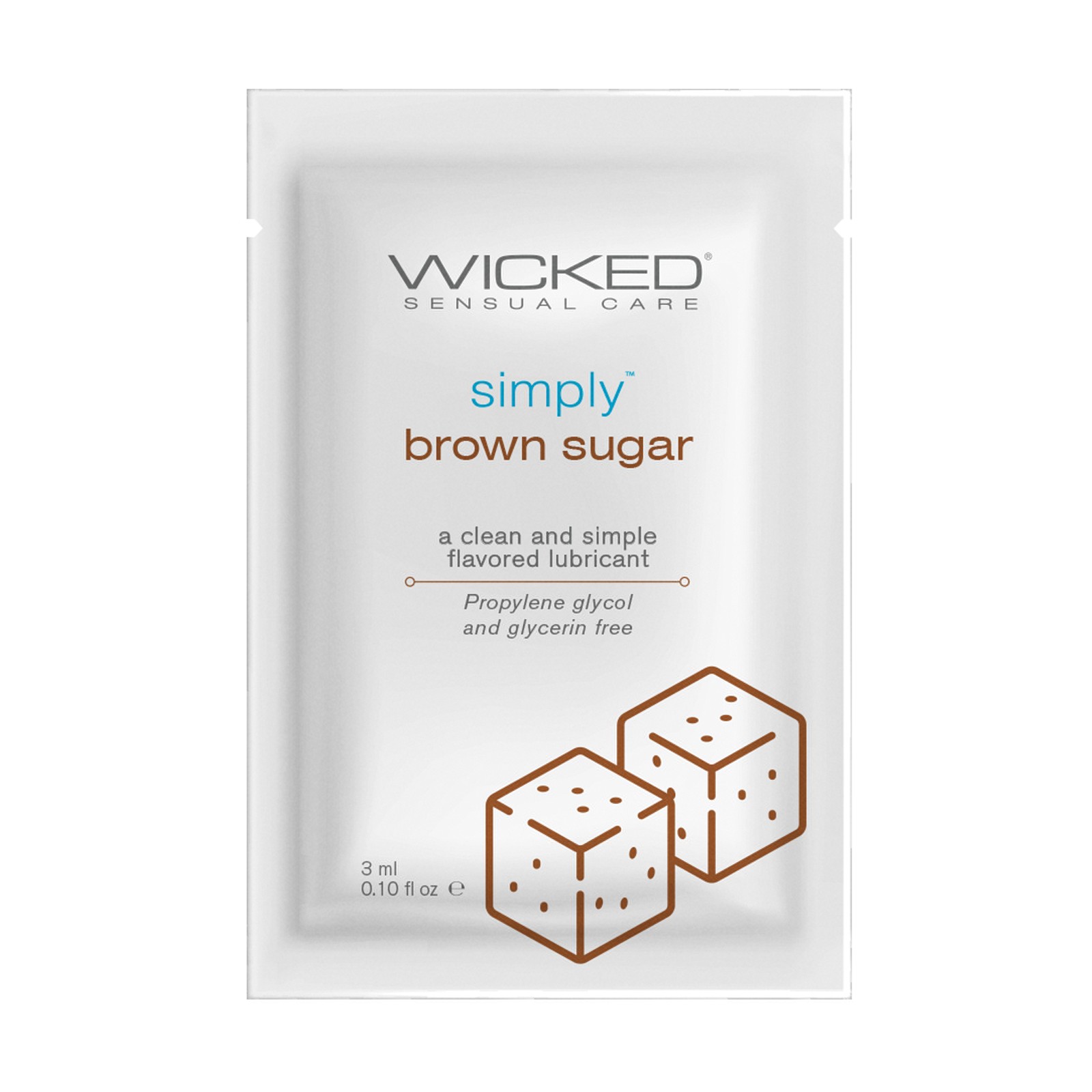 Wicked Sensual Care Simply Water Based Lubricant Brown Sugar