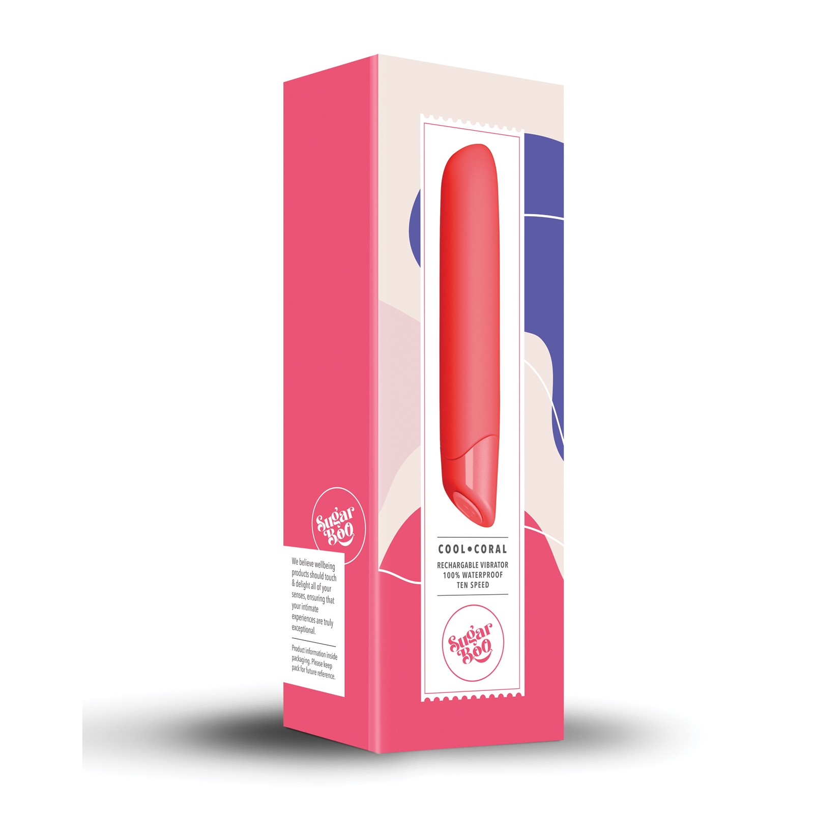 Rechargeable Cool Coral Vibrator for Pleasure