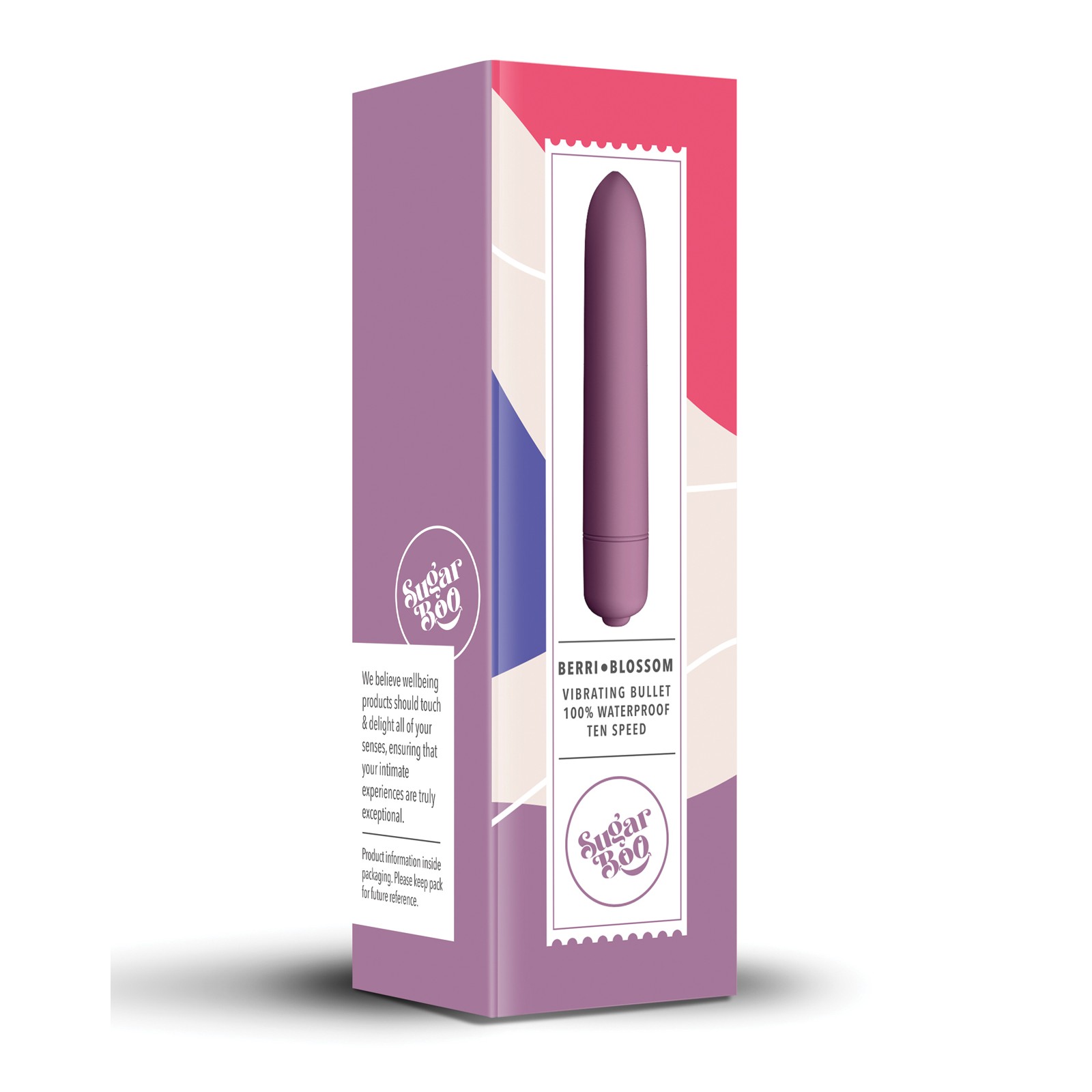 SugarBoo Berri Blossom Vibrating Bullet Mauve Waterproof