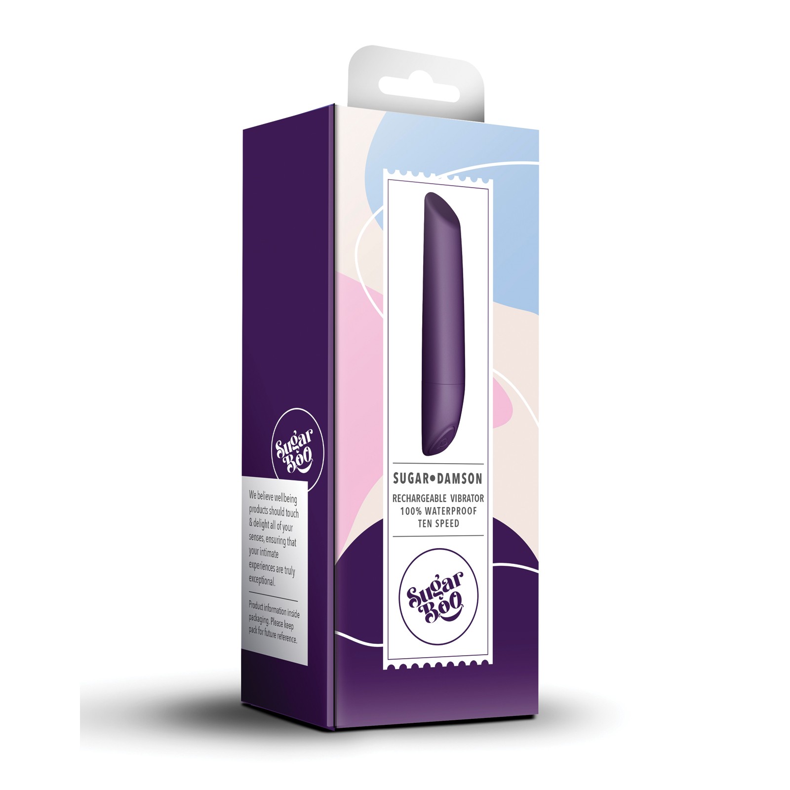 Vibrador Recargable SugarBoo Sugar Damson 10 Funciones