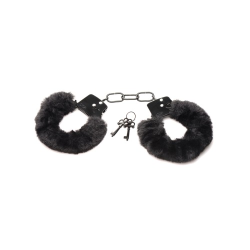 Furry Handcuffs for Intimate Adventures - Black