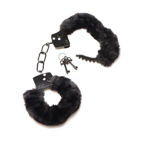 Furry Handcuffs for Intimate Adventures - Black