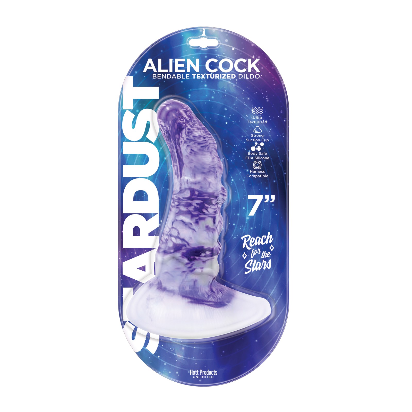 Dildo de Silicona Stardust Alien - Placer Ultra Texturizado