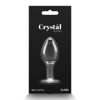 Crystal Desires Glass Heart Gem Butt Plug Medium