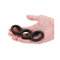 Anillos para el Pene Renegade Threefold - Negro