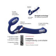 Strap on Me Multi Orgasm Strapless Flexible Azul Noche | Dispositivo de Placer