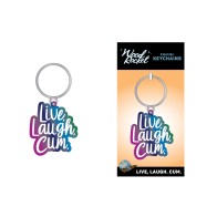 Wood Rocket Live Laugh Cum Keychain Multi Color