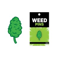 Pin de Esmalte Wood Rocket Nug de Marihuana - Verde