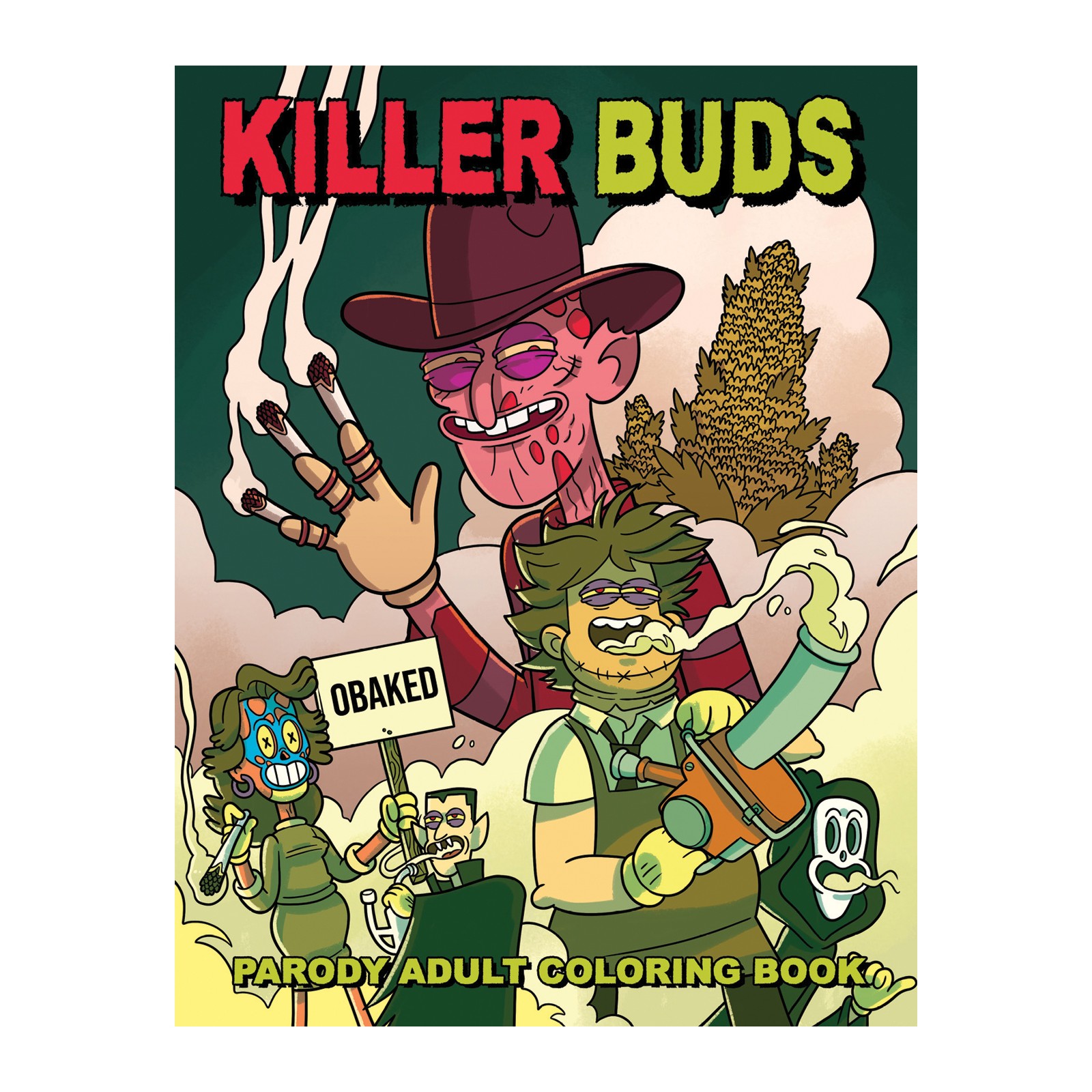 Wood Rocket Killer Buds Adult Coloring Book