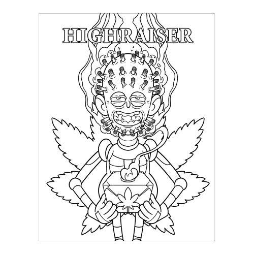 Wood Rocket Killer Buds Adult Coloring Book