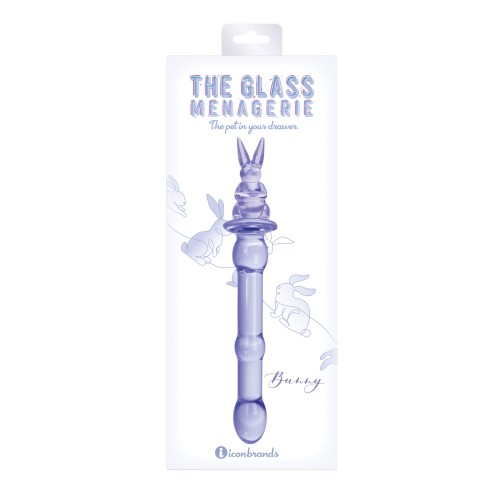 Dildo de Vidrio Menagerie Rabbit Rosa