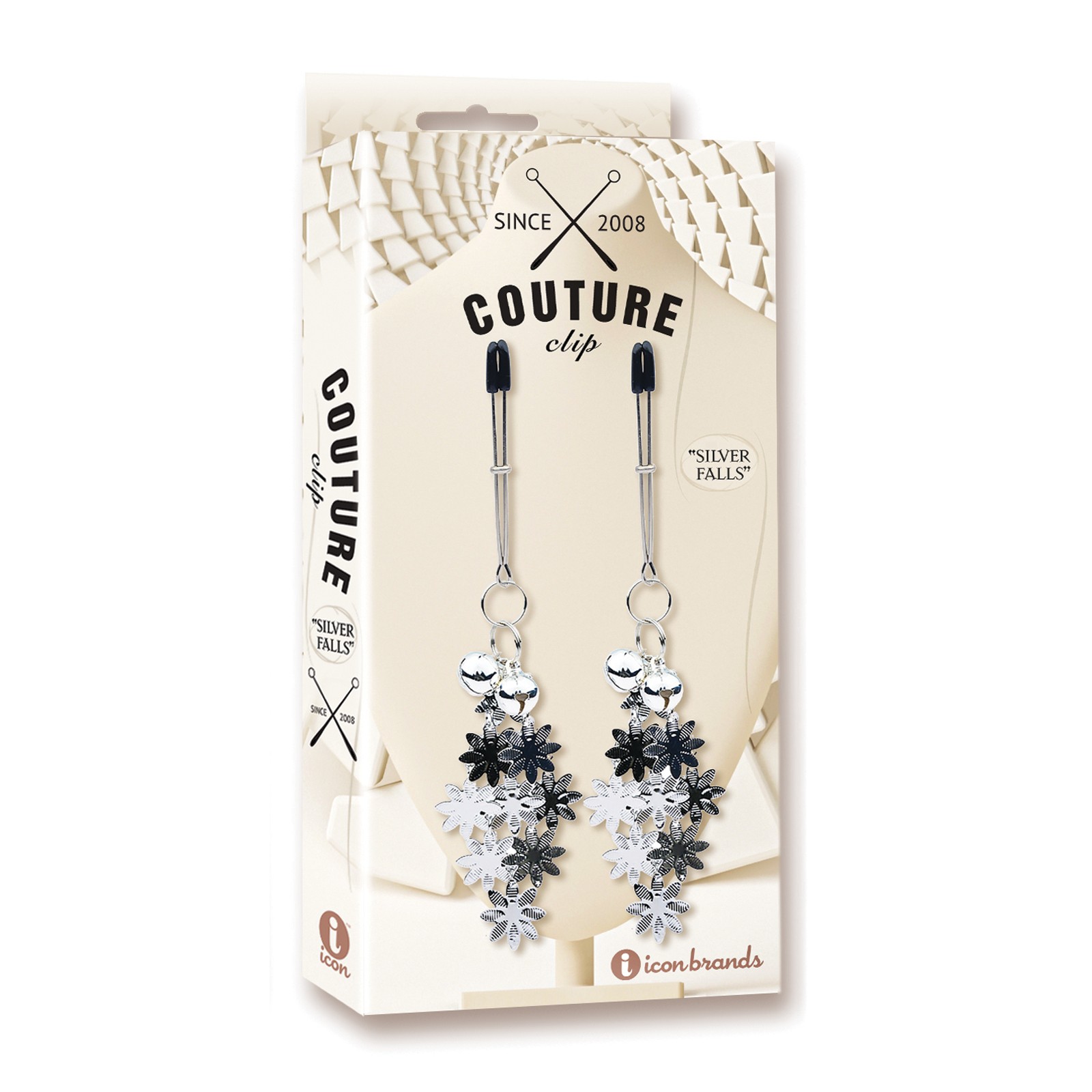 Pinzas para Pezones de Lujo Couture Clips - Silver Falls