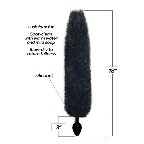 Foxy Fox Tail Silicone Butt Plug for Playful Adventure