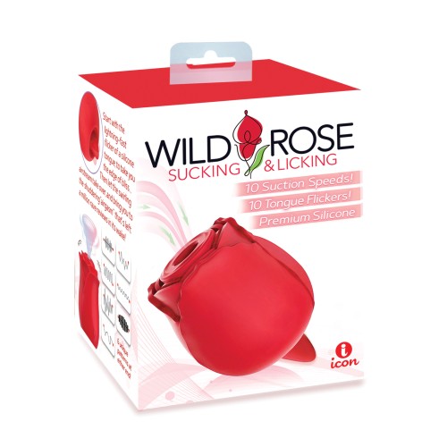 Vibrador con Lengua Wild Rose y Múltiples Funciones