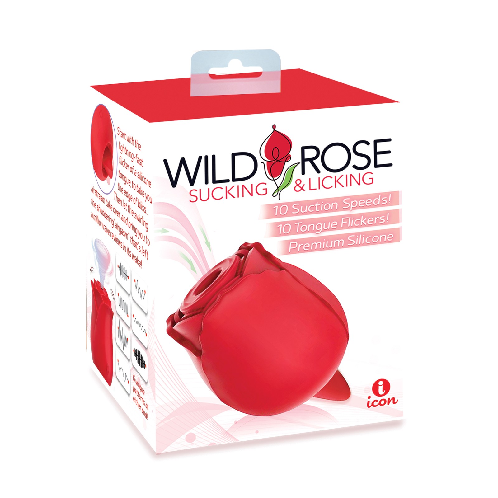 Wild Rose and Tongue Vibrator with Multiple Functions