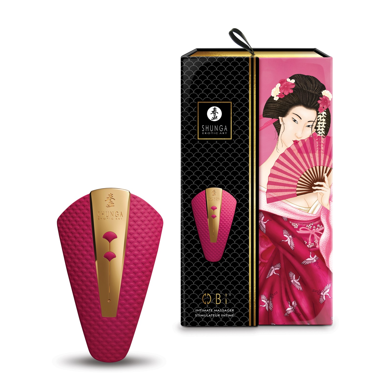 Shunga Obi Intimate Massager Raspberry