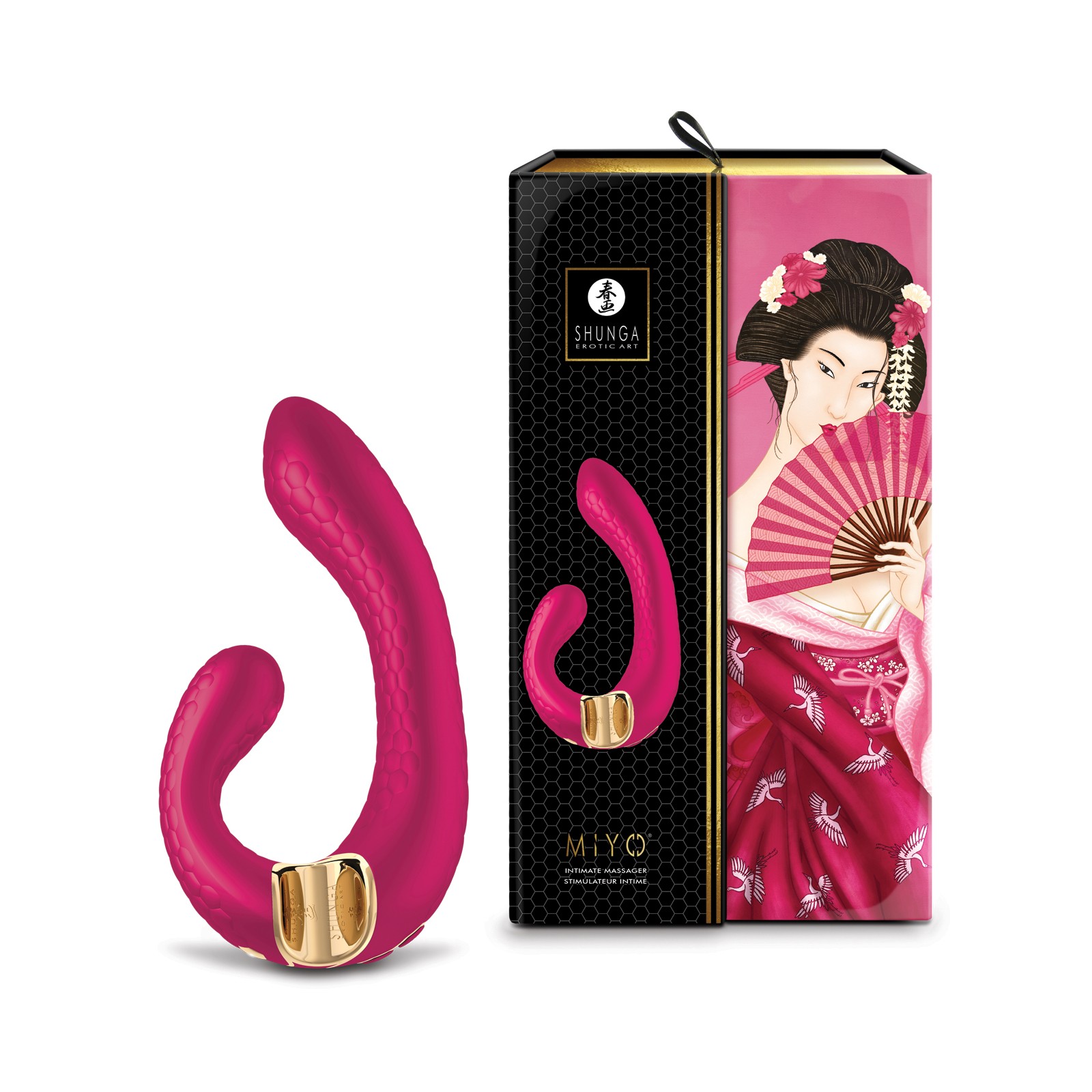 Shunga Miyo Intimate Massager in Raspberry